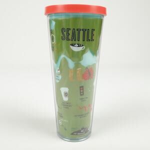 Starbucks Seattle Local Collection Cold Cup Tumbler 24oz *No Straw Mr. Rainier